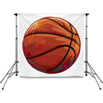 Basketball Created By Professional Artist This Illustration Is Created By Wacom Tabletby Using Grunge Textures And Brushes Backdrops 85441508