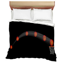 Basketball Flying In The Air Bedding 213425181