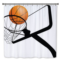 Basketball Hoop And Ball Bath Decor 17964546