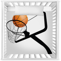 Basketball Hoop And Ball Nursery Decor 17964546
