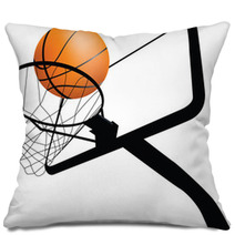 Basketball Hoop And Ball Pillows 17964546