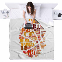 Basketball Word Cloud Concept Blankets 80254526