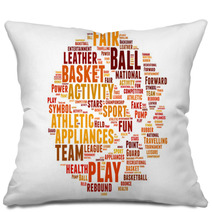 Basketball Word Cloud Concept Pillows 80254526