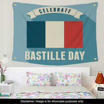 Bastille Day Card Design Wall Art 66918935