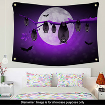 Bats Hanging Wall Art 93263421