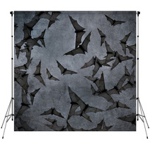 Bats In The Dark Cloudy Sky, Perfect Halloween Background Backdrops 55822702