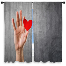 Be My Valentine, Valentines Day Concept. Window Curtains 60250408