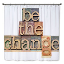 Be The Change In Wood Type Bath Decor 48836774