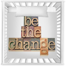 Be The Change In Wood Type Nursery Decor 48836774