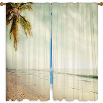 Beach-021 Window Curtains 65489237