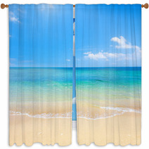 Beach And Tropical Sea Window Curtains 48441015