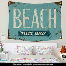 Beach Tin Sign Wall Art 66124984