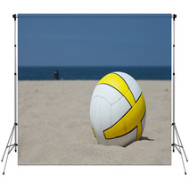 Beach Volleyball In Sand Backdrops 33943895