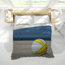 Beach Volleyball In Sand Bedding 33943895