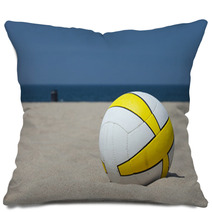 Beach Volleyball In Sand Pillows 33943895