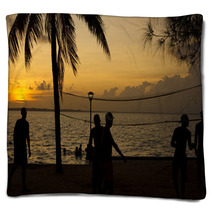 Beach Volleyball, Sunset On The Beach Blankets 36310446