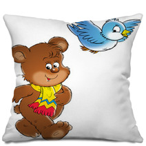 Bear And Bird Pillows 617445