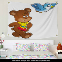 Bear And Bird Wall Art 617445