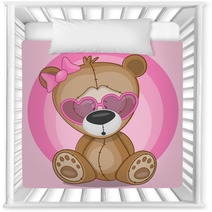Bear In Sunglasses Nursery Decor 63540506