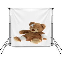 Bear With Bandage After An Accident Backdrops 21584620
