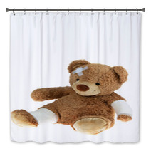 Bear With Bandage After An Accident Bath Decor 21584620