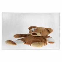 Bear With Bandage After An Accident Rugs 21584620