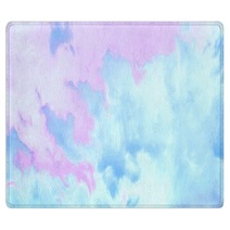 Beatiful Sky With Clouds Artistic Background Craft Painting Landscape Rugs 309688149