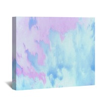 Beatiful Sky With Clouds Artistic Background Craft Painting Landscape Wall Art 309688149