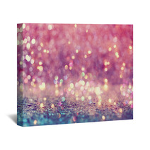 Beautiful Abstract Shiny Light And Glitter Background Wall Art 183509631