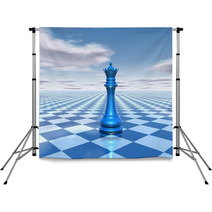 Beautiful Background With Chess Queen Backdrops 60755745