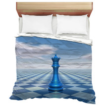 Beautiful Background With Chess Queen Bedding 60755745