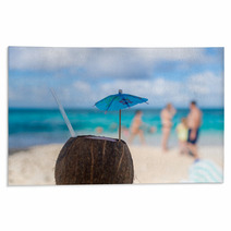 Beautiful Beach In Nassau Bahamas Rugs 137873419