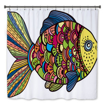Beautiful Color Fish Bath Decor 53281398