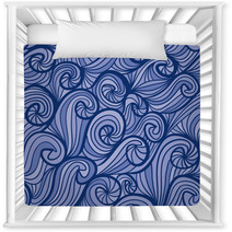 Beautiful Curly Waves Seamless Pattern. Nursery Decor 68076689