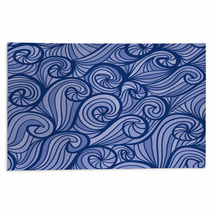 Beautiful Curly Waves Seamless Pattern. Rugs 68076689