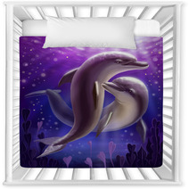 Beautiful Dolphins Nursery Decor 121536689