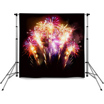 Beautiful Fireworks Display Backdrops 56959122