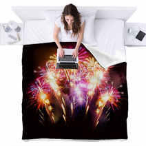Beautiful Fireworks Display Blankets 56959122