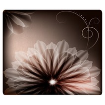 Beautiful Flowers And A Card With A Monogram Rugs 55480696