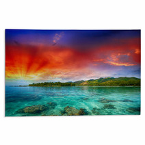 Beautiful Island View From The Ocean Rugs 60047345