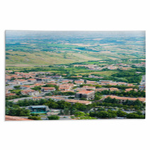 Beautiful Italian Landscape. View From Heights Of San Marino Rugs 68795479