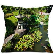 Beautiful Japanese Garden Pillows 36820425