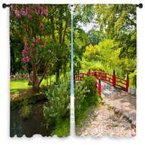 Beautiful Japanese Garden Window Curtains 36820475