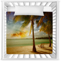 Beautiful Marine Landscape With Tree On A Pristine Beach Nursery Decor 62108834