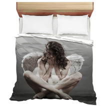 Beautiful Naked Angel With Furs Bedding 11445018