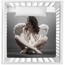 Beautiful Naked Angel With Furs Nursery Decor 11445018