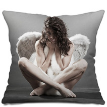 Beautiful Naked Angel With Furs Pillows 11445018