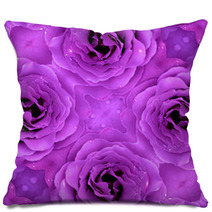 Beautiful Purple Flower Background Pillows 71556165