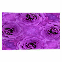 Beautiful Purple Flower Background Rugs 71556165