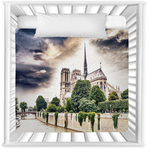 Beautiful Sky Over Notre Dame, Paris Nursery Decor 67295208